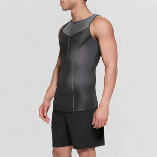 Seamless black men's vest