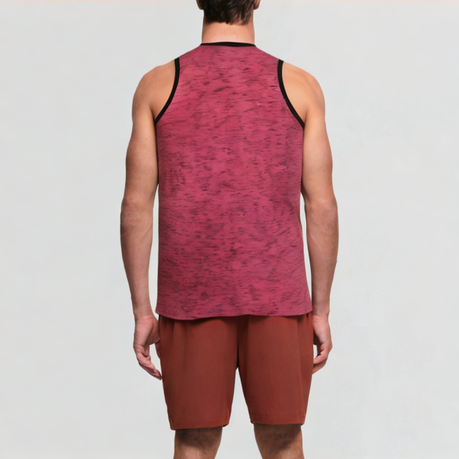 Bordered solid color sports vest fitness