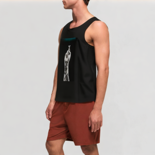 Casual vest high elastic sleeveless