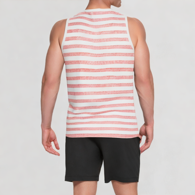 Men's red fitness vest
