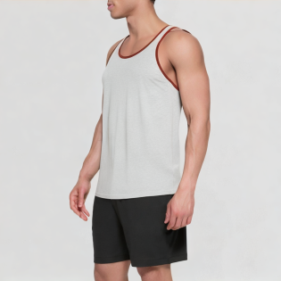 Breathable Sleeveless Vest with Border