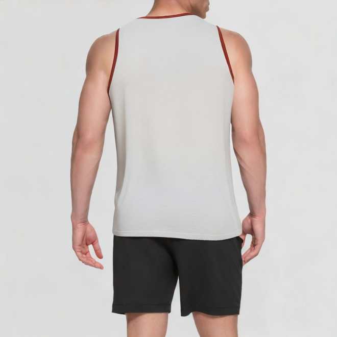 Breathable Sleeveless Vest with Border
