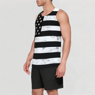 National flag casual sleeveless vest