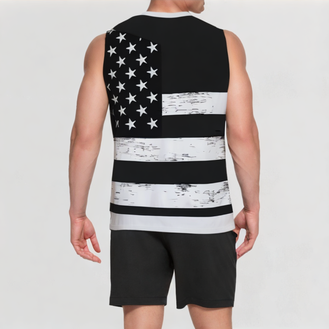 National flag casual sleeveless vest