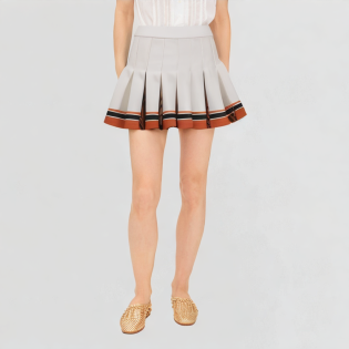 Pleated sexy women's mini skirt