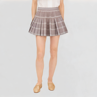 Women's large size pleated cake skirt