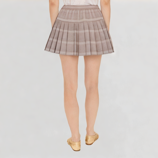 Women's large size pleated cake skirt