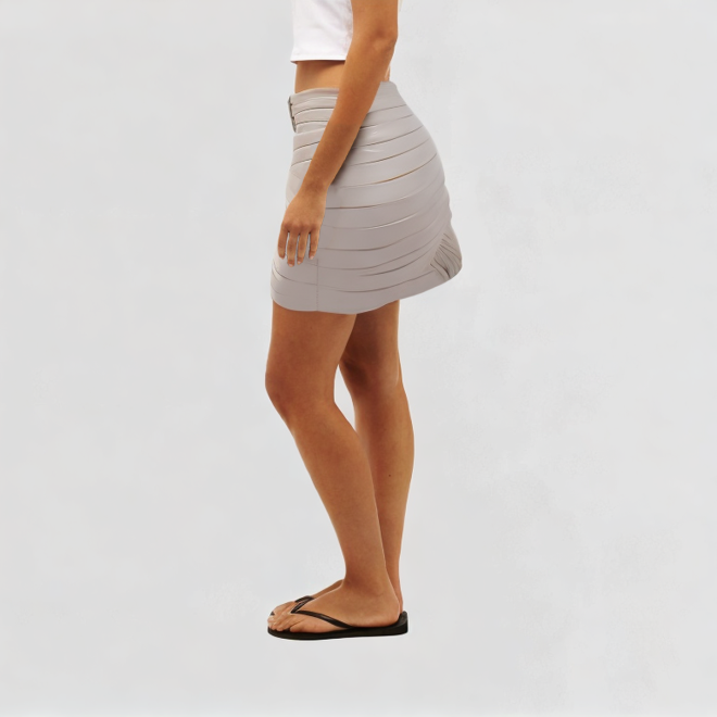 lightweight women's leather skirt comfortable