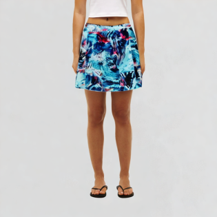 Elastic high-waist sports short skirt