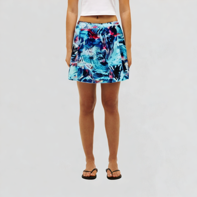 Elastic high-waist sports short skirt