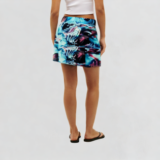Elastic high-waist sports short skirt