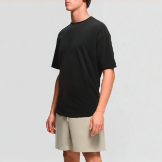 High-quality hem T-shirt