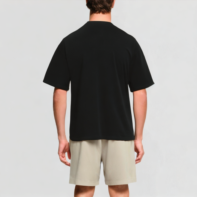 High-quality hem T-shirt