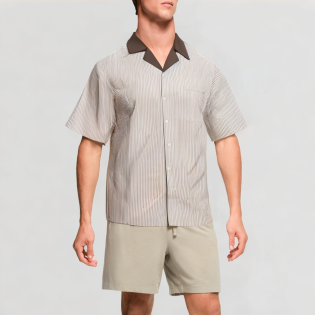 Retro casual short-sleeved shirt