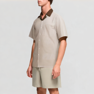 Retro casual short-sleeved shirt