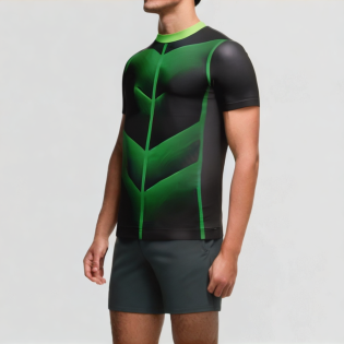 Fitness round neck sublimation T-shirt for men
