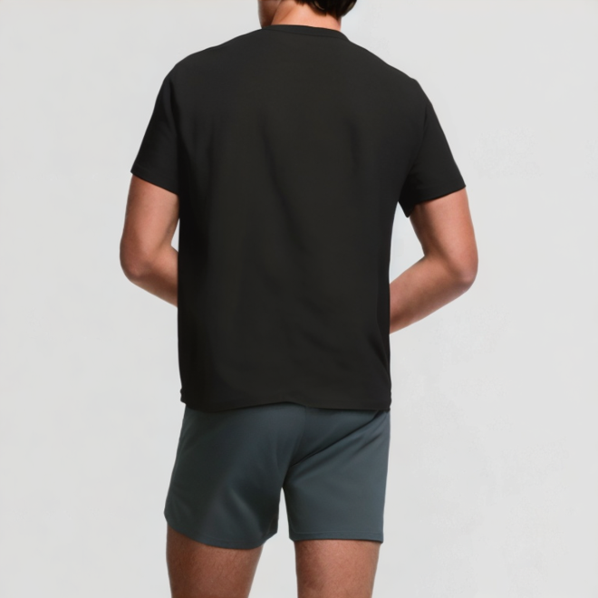 Drop shoulder distressed embroidered T-shirt