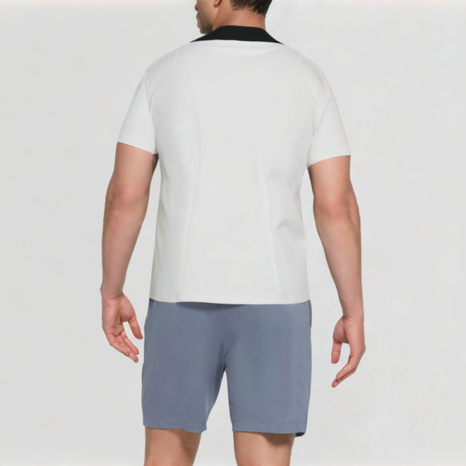 Black and white rabbit ear pattern printed T-shirt