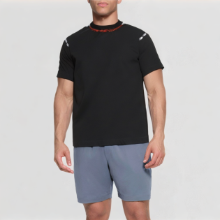 Border tie dyed pure cotton T-shirt