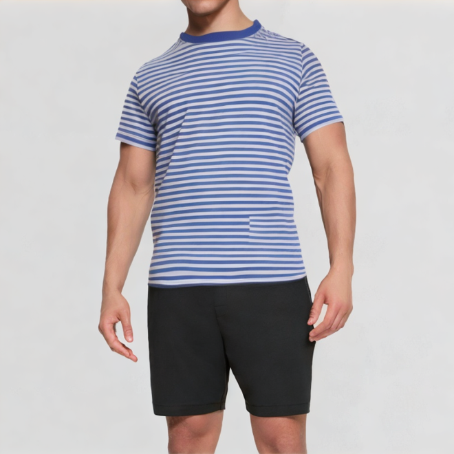 Horizontal striped T-shirt