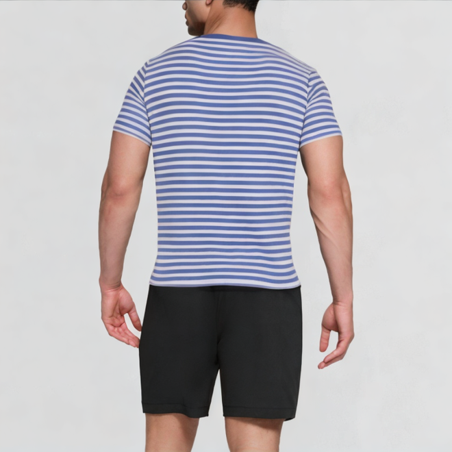 Horizontal striped T-shirt