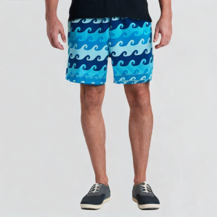Full-color printed three-dimensional pattern shorts