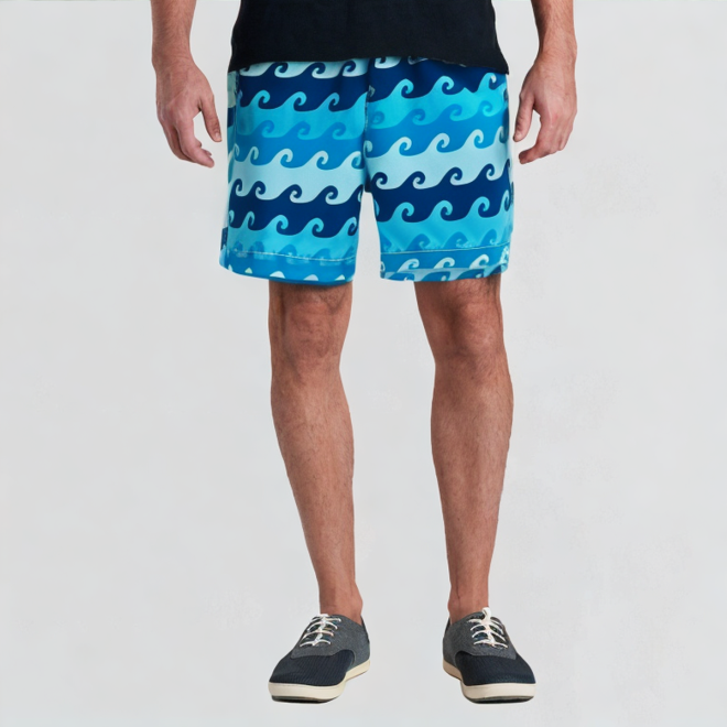Full-color printed three-dimensional pattern shorts