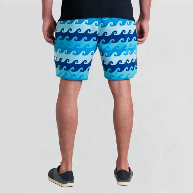 Full-color printed three-dimensional pattern shorts