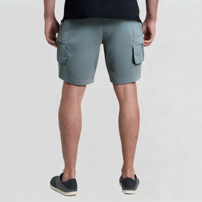 Multiple side pockets loose fit shorts
