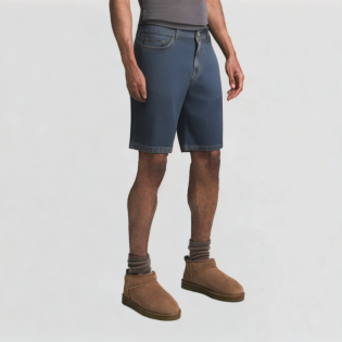 Men's zipper loose fit shorts