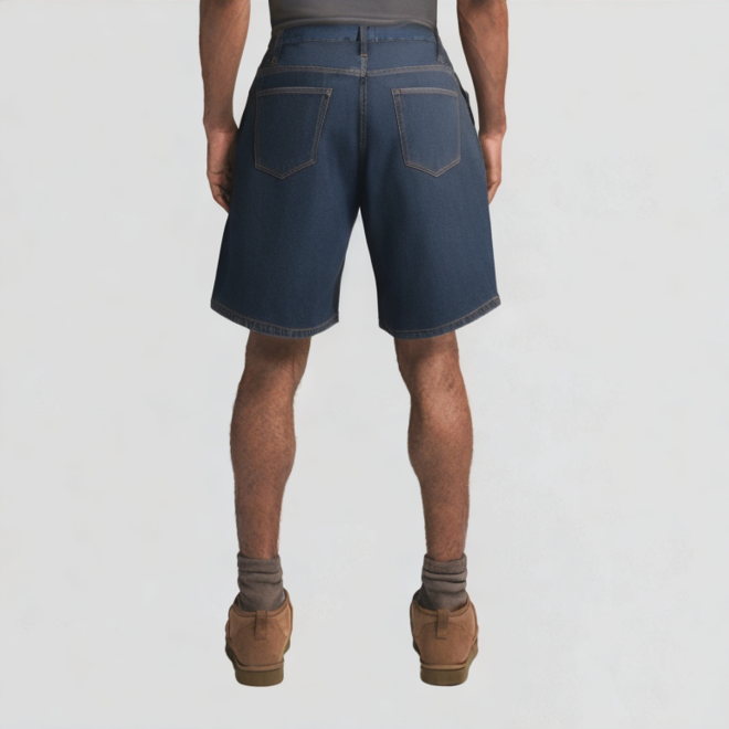 Men's zipper loose fit shorts