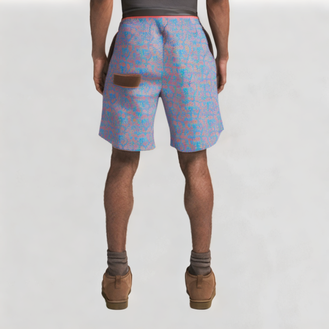 Men's street print shorts