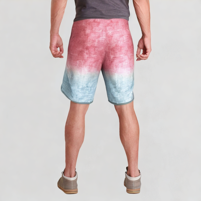 Mesh breathable printed men's shorts