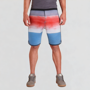 Printed soft fitness shorts