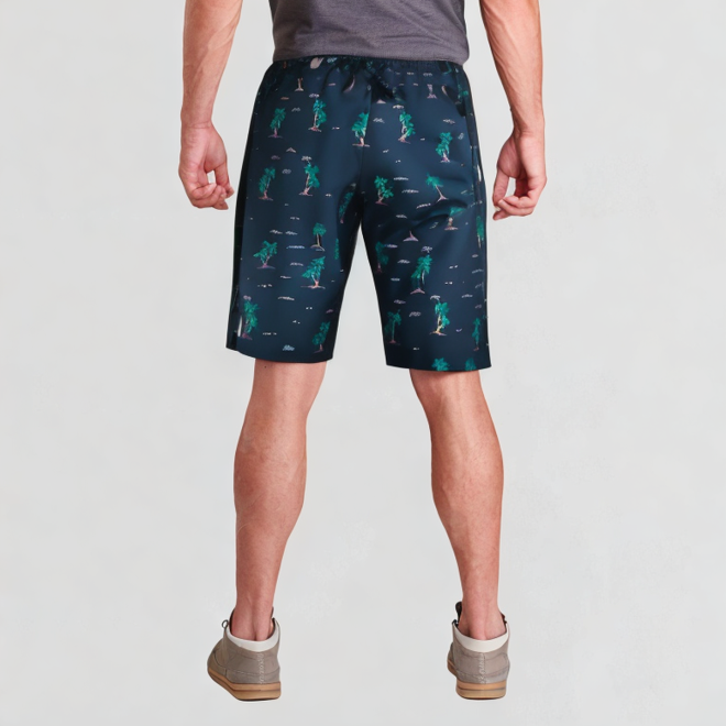 Summer running print fitness shorts