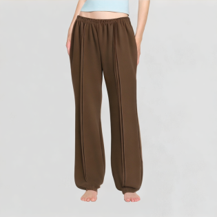 High-Waisted Slightly Flared Casual Pants