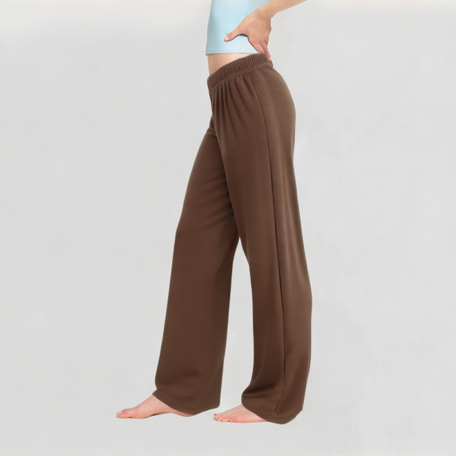 Casual Wide-Leg Knitted Pants
