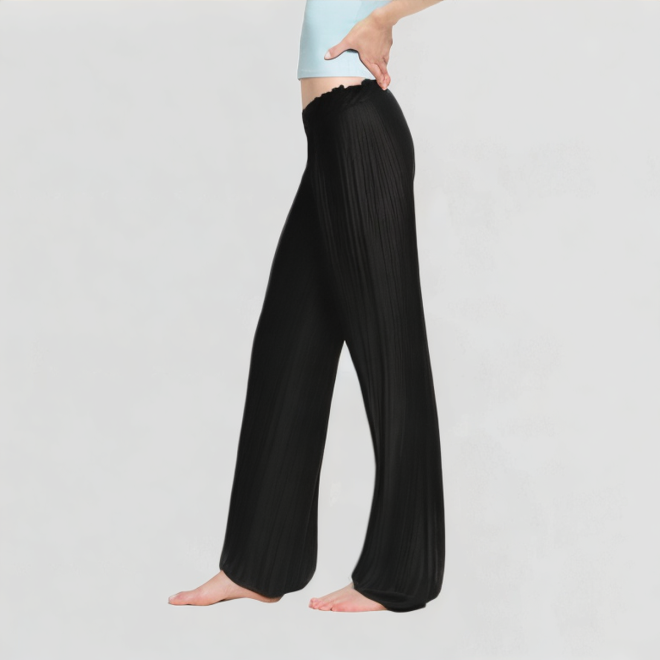 Drape Chiffon Casual Pants