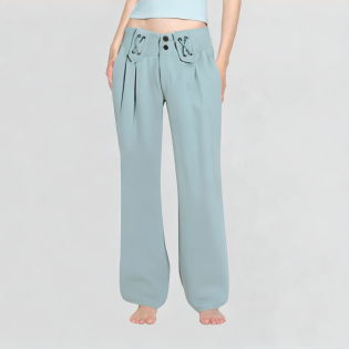 Women's Wide-Leg Suit Casual Pants