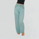 Light-Colored Washed Wide-Leg Jeans