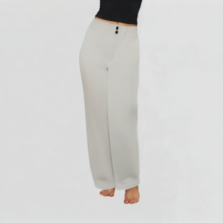 High-Quality White Wide-Leg Jeans