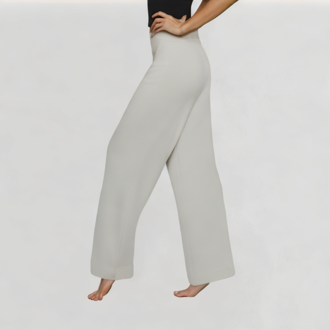 High-Quality White Wide-Leg Jeans