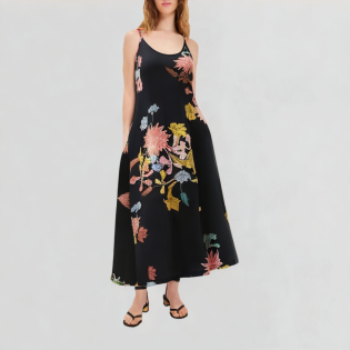 Strappy summer beach swing dress