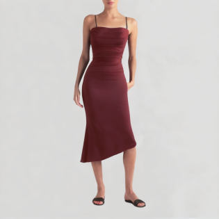 Suspender strap sleeveless summer dress