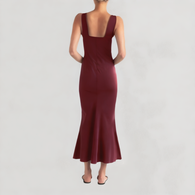 Suspender strap sleeveless summer dress