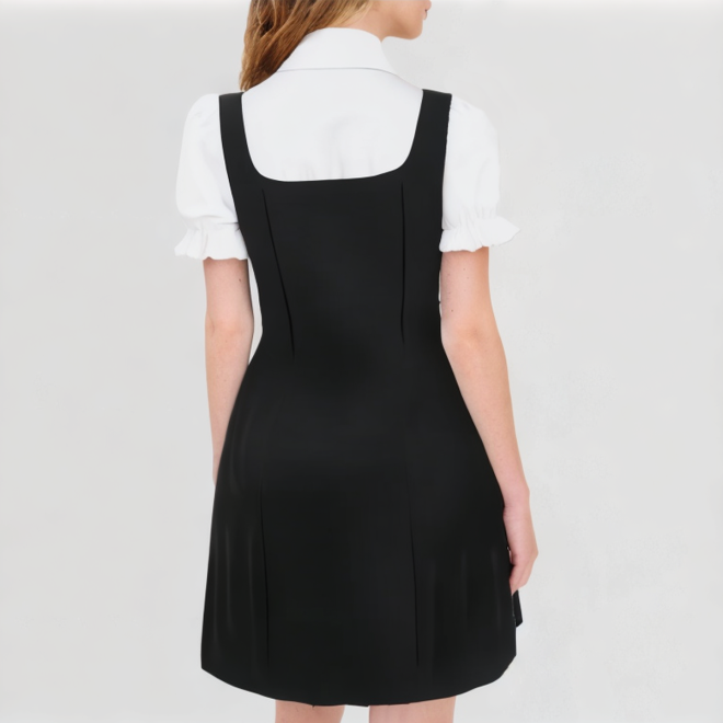 Elegant formal dress with bow tie