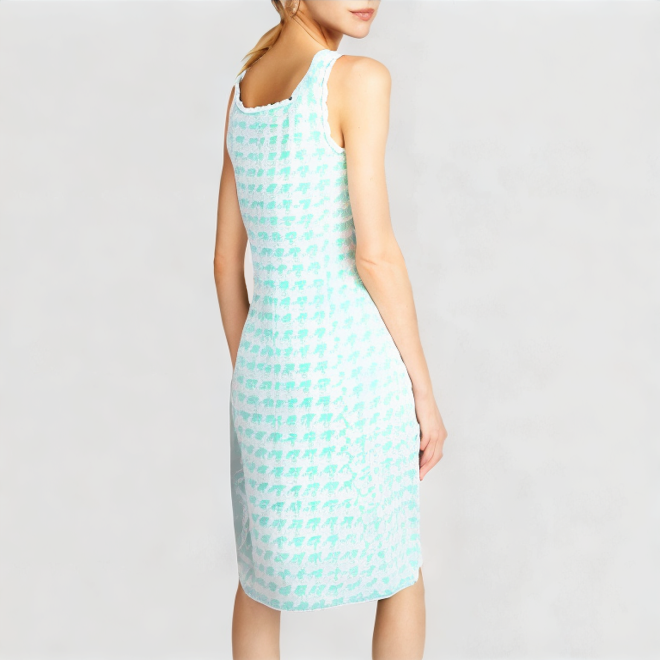 Elegant tweed plaid sleeveless mini dress