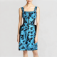 Gothic skull print mini dress