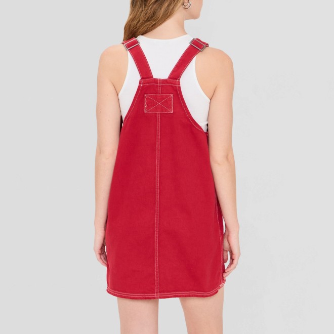 Casual fashion denim overall dress