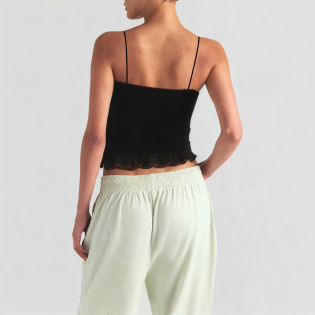 Fashion cotton vest retro sleeveless women's suspenders